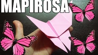 Como hacer una MARIPOSA DE PAPEL | Origami de ANIMALES paso a paso (Muy fácil) PAPER BUTTERFLY