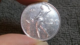 1981 Italy 50 Lire Coin • Values, Information, Mintage, History, and More