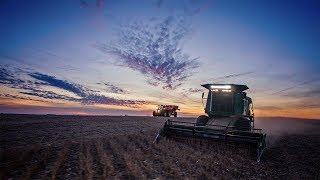 Dawn to Dusk - Finishing Soybean Harvest