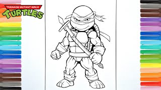 Ninja Turtle Coloring Page | Teenage Mutant Ninja Turtles 🐢
