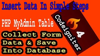 Codeigniter-4 Insert Data Part-08 | Added Records Into Database |