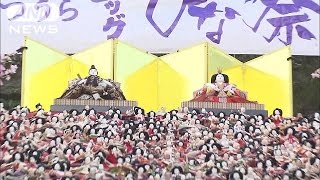 あっちもこっちもお雛様、圧巻60段飾り　千葉・勝浦(17/02/25)