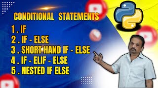 Python Conditional Statements | Short Hand If else Statement | Learn Complete Python