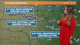 Texas weather: Where was the hail in Wednesday's storms?