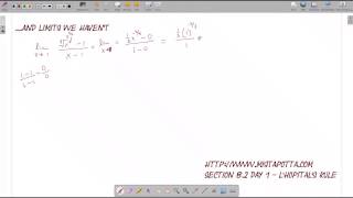 Calculus BC - L'Hopital's Rule and Indeterminate Form