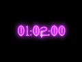 Purple vampire neon timer 62 minutes (stopwatch)