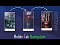 Mobile Tab Navigation using CSS & JavaScript | Creative Mobile Tab Navigation (Free Source Code)