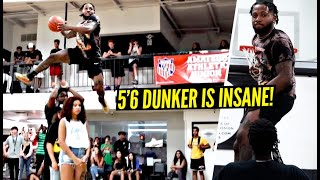 5'6 Dunker w/ 50 INCH VERTICAL Destroys Dunk Contest But Ends In CONTROVERSY!