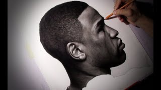 REALISTIC DRAWING - Floyd Mayweather - Time Lapse