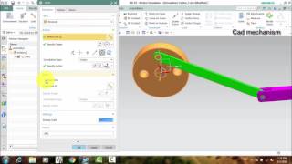 mechanism transfer rotating motion to slider motion nx motion simulation tutorials