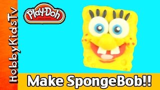 Lets Make a Play Doh SpongeBob SquarePants by HobbyKidsTV