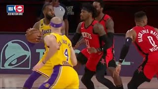 LeBron James AND 1 Game 4 Rockets vs Lakers
