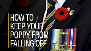 How to keep your poppy from falling off