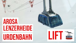 Arosa Lenzerheide, 🚠 Urdenbahn (Fastest Cable Car in Switzerland at 12m/s) SKI LIFT 🚠🇨🇭