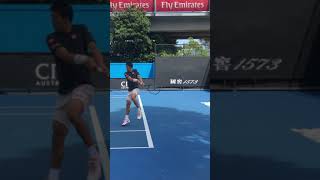 Kei Nishikori practice 【Australian Open 2019】 錦織圭の練習 全豪オープン2019 #Shorts