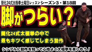 最も脚がつらい？唯一の前傾【簡化24式太極拳レッスン】シーズン3第18回。海底針-閃通臂/初心、忘るべからず。初心者〜ベテランまで中村げんこうの太極拳。太極拳が楽しくなる！健康・瞑想・養生・幸福・陰陽