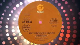 "I Don't Know What's On Your Mind" (12" Disco Mix) by Spiders Webb from For Discos Only