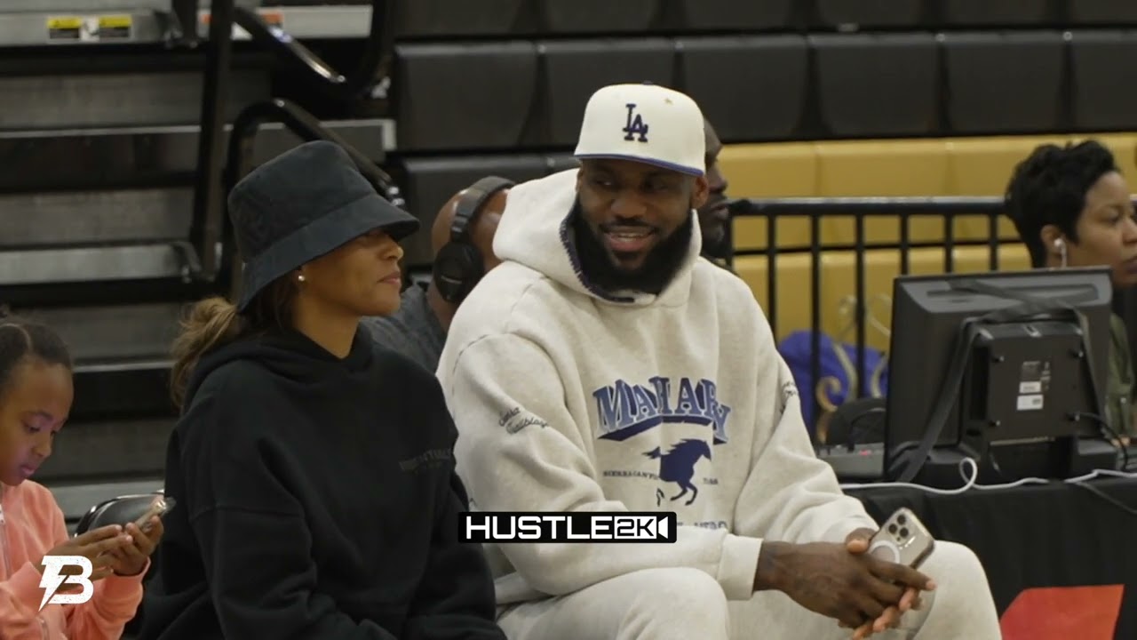 LeBron Pulls Up To Watch ATTACK Mode BRONNY JAMES’ BEST GAME EVER?! 28 ...