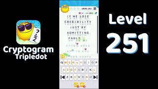 Cryptogram Tripledot Level 251 Answer | SolutionGuruji