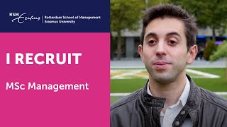 A recruiter talks about Rotterdam School of Management's MSc in Management | RSM