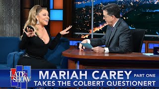 Mariah Carey Takes The Colbert Questionert - Part 1
