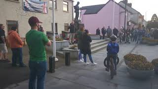 TUV Leader, Jim Allister addressing the protest against 'N.I Protocol' Broughshane, Co. Antrim.