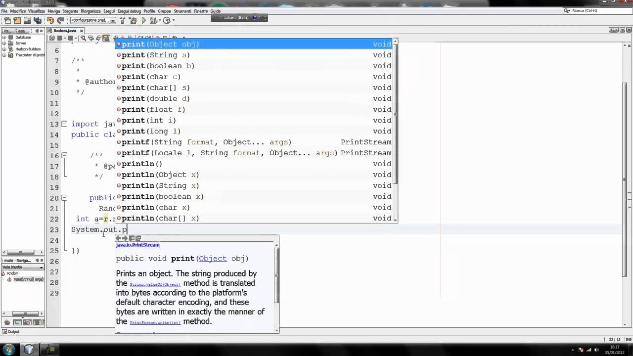Tutorial Java Ita Lezione 30 Random Numeri Youtube