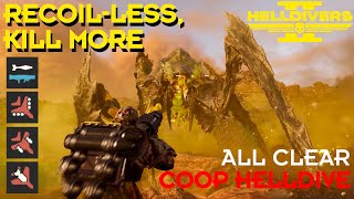 Helldivers 2 // Recoil-less, Kill More - Terminid Coop Helldive - All Clear