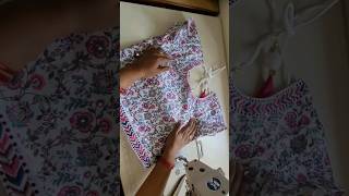 రెడీమేడ్ టాప్ కి చేతులు వేయడం ఎలా how to stitch readymade top hands#readymade #youtubeshorts #shorts