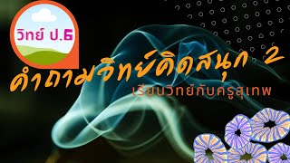 คำถามวิทย์คิดสนุก2 ชั้นประถมศีกษาปีที่ 6 - เรียนวิทย์กับครูสุเทพ