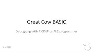 Debugging with PICKitPlus with a PICkit 2 programmer