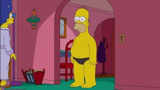 The Simpsons: Marge steals Homer's pants.
