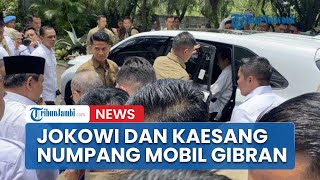 Momen Jokowi Dan Kaesang Numpang Mobil Gibran Saat Pulang Dari HUT Gerindra Di Bogor