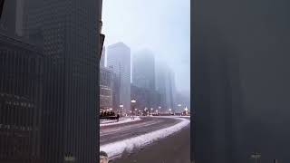 Beautiful #snowfall #weather Chicago America. #travel #winter #snow #viralvideo #trendingreels