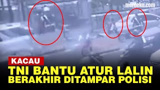 Bantu Atur Lalu Lintas, Anggota TNI Kena Tampar Polisi di Palembang