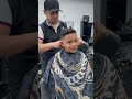 He work as barber shop. He is Deaf. He is very good professional and talentWow my son cut new hair.