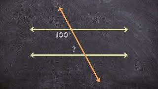 Finding the Value of an Angle Using Same Side Interior Angles