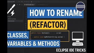 ✍️⚡ SC)NO09 — How To Rename (Refactor) Classes, Variables & Methods | Eclipse IDE Tricks 🖥️⌨️ | Thop