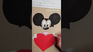 DRAWING MICKEY MOUSE with POSCA Markers #shorts