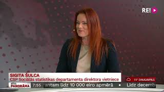 Intervija ar CSP Sociālās statistikas departamenta direktora vietnieci Sigitu Šulcu