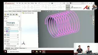 สอนสร้างเกลียวจริงในส่วนของชิ้นงานที่เป็นผิวโค้งด้วย SOLIDWORKS
