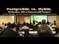 PostgreSQL vs. MySQL - Pros & Cons by the CEO of EnterpriseDB Postgres at Oracle's NYC Headquarters