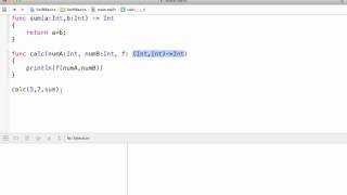 Function Type as Parameter Type in Swift