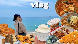 Eng) 2 days and 1 night Gangneung vlog. the first wedding anniversary. Hot place waiting.