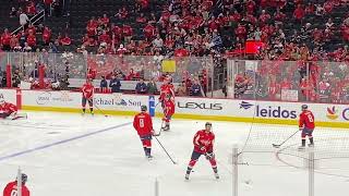 Alex Ovechkin Blesses the Ice (before he scores his 820th goal!). March 16, 2023