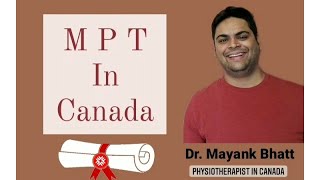 MPT In Canada || Masters of Physiotherapy