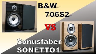 【スピーカー比較】B\u0026W　706S2/Sonusfaber　SONETTO1　の比較録音したらこうなりました。LUXMAN