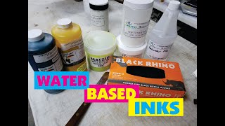 HOW TO MIX WATER BASED INKS