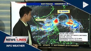 PTV INFO WEATHER: LPA, has developed to tropical depression #NimfaPH