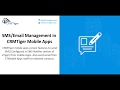 SMS/Email Management in CRMTiger Mobile Apps